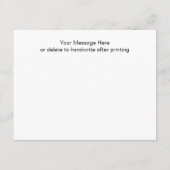 ありがとう素朴木製ストリングライトベビーノートカード ノートカード (裏面)