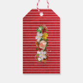 ありがとう結婚のギフトラベルブルゴーニュフローラブーケ ギフトタグ (裏面)