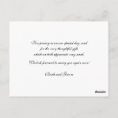 ありがとう結婚のテンプレート ポストカード (裏面)