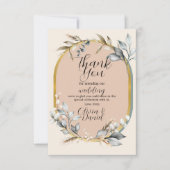 ありがとう結婚の婚約綿花の中和剤 サンキューカード (正面)