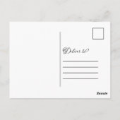 ありがとう結婚の書モダン道ほこりっぽいバラ ポストカード (裏面)