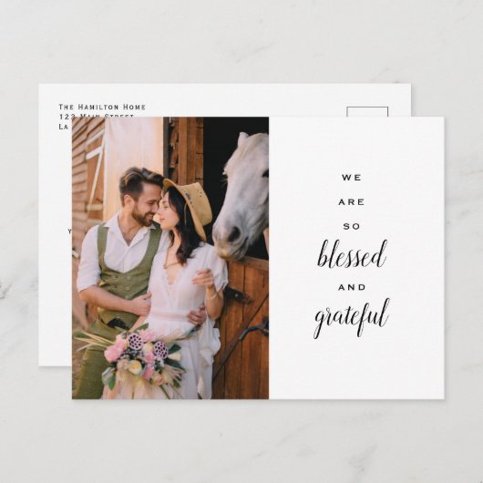 ありがとう結婚の馬の国ワイルドフラワーグロス ポストカード (正面/裏面)