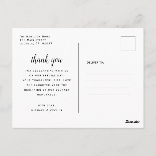 ありがとう結婚の馬の国ワイルドフラワーグロス ポストカード (裏面)