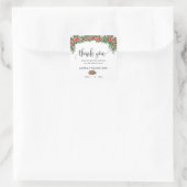 ありがとう結婚クリスマスブライダルシャワー スクエアシール (バッグ)