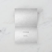ありがとう結婚ホワイトパールレースダマスクダイヤモンド。 サンキューカード (内部)