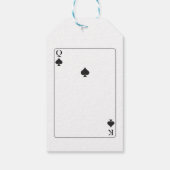 ありがとう結婚ラベルのトランプスペードK Q Ace ギフトタグ (裏面)
