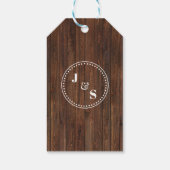 ありがとう結婚式のレセプションシャワー素朴なお願い ギフトタグ (裏面)