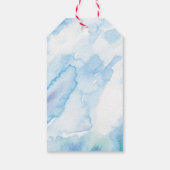 ありがとう結婚式の引き出物ラベルブルーの水色 ギフトタグ (裏面)