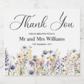 ありがとう結婚。 スパークリングワインラベル (シングルラベル)