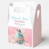 ありがとう美しい蝶ツインズベビーシャワー フェイバーボックス (オープン)