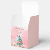 ありがとう美しい蝶ツインズベビーシャワー フェイバーボックス (オープン)