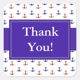 ありがとう航海のいかりシール スクエアシール