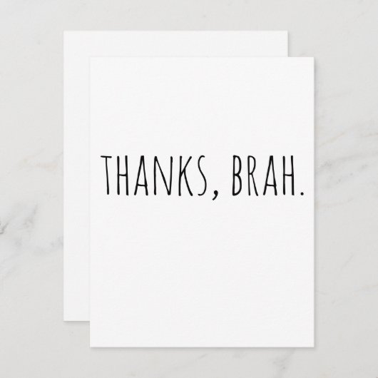 ありがとう花婿介添人| Groomsmanカード サンキューカード (正面/裏面)