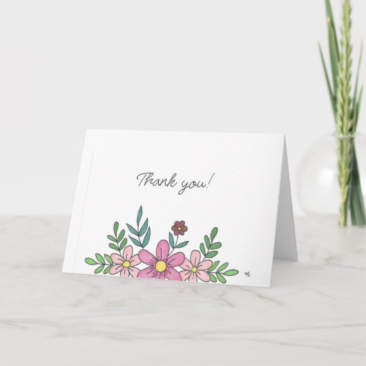 ありがとう花3カード サンキューカード (正面)