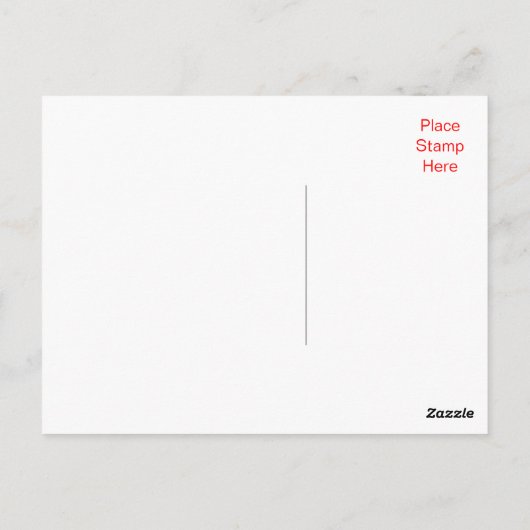 ありがとう英語のブルドッグ子犬 ポストカード (裏面)