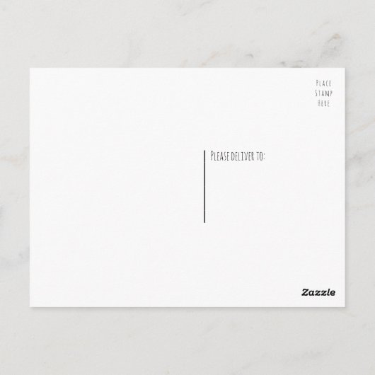 ありがとう英語ブルドッグ子犬の漫画 ポストカード (裏面)