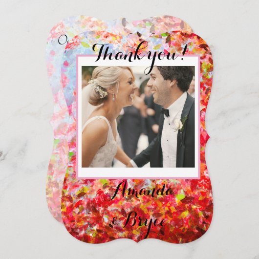 ありがとう葉抽象芸術芸術的 (正面/裏面)