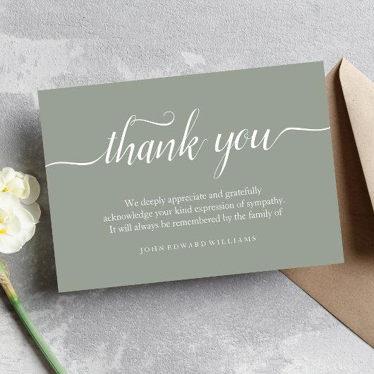 ありがとう葬儀ありがとうノートカードの死別 サンキューカード
