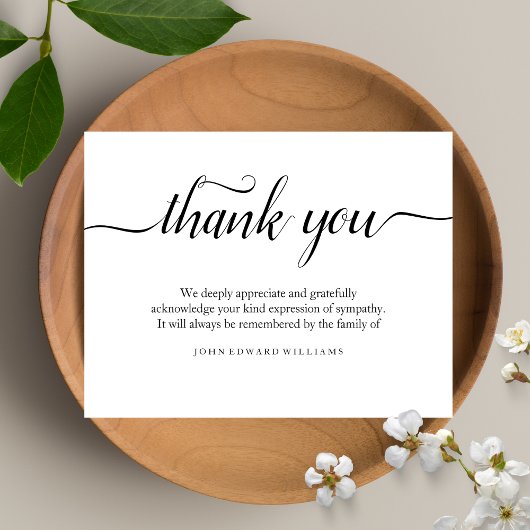 ありがとう葬儀ありがとうノートカードの死別 サンキューカード