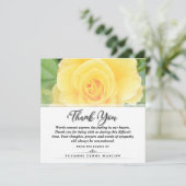 ありがとう葬儀イエローローズスクエア – 言葉 サンキューカード (スタンド正面)
