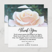 ありがとう葬儀ホワイトローズスクエア – 言葉 サンキューカード (正面/裏面)