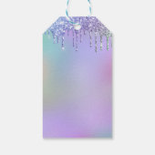 ありがとう虹の風船の好意ラベル ギフトタグ (裏面)