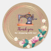 ありがとう裁縫機械フローラクラフトシール ラウンドシール (正面)