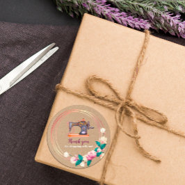 ありがとう裁縫機械フローラクラフトシール ラウンドシール