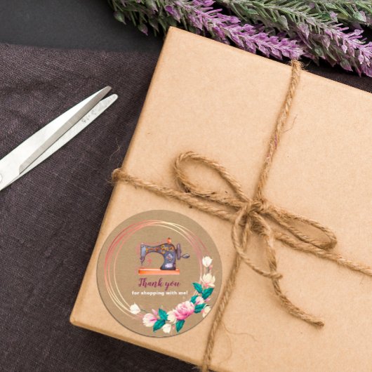 ありがとう裁縫機械フローラクラフトシール ラウンドシール