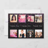 ありがとう誕生日フォトコラージュ女性ブラック (正面)