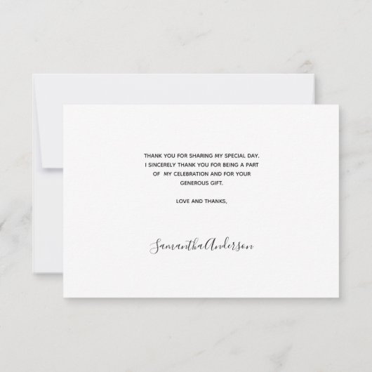 ありがとう誕生日フォトコラージュ女性 (裏面)