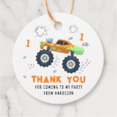 ありがとう誕生日モダンモンスタートラック名 フェイバータグ (正面)