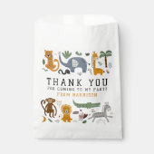 ありがとう誕生日2野生のサファリ動物の子供 フェイバーバッグ