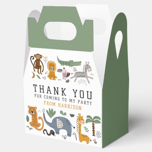 ありがとう誕生日2野生のサファリ動物の子供 フェイバーボックス (オープン)