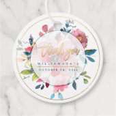 ありがとう赤いグラデーションバラ フェイバータグ (正面)