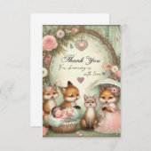 ありがとう赤ちゃんシャワーカード。大切類 (正面/裏面)