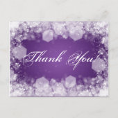 ありがとう赤ちゃんシャワー夜の輝く紫 ポストカード (正面)