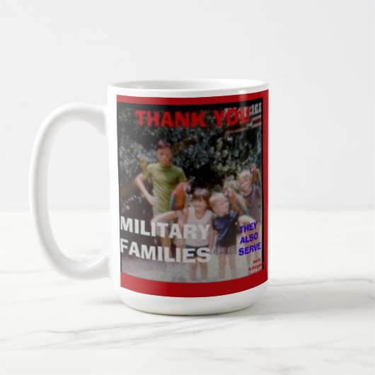 ありがとう軍隊ファミリーマグ コーヒーマグカップ (左)