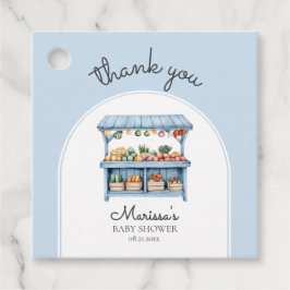 ありがとう農家マーケットボーイベビーシャワー フェイバータグ