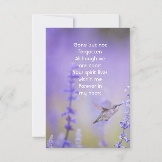 ありがとう追悼式お祝い・オブ・ライフ サンキューカード (正面)