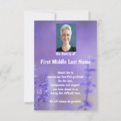 ありがとう追悼式お祝い・オブ・ライフ サンキューカード (裏面)