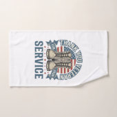 ありがとう退役軍人愛国ブーツサービスTシャツ_1 ハンドタオル (ハンドタオル)