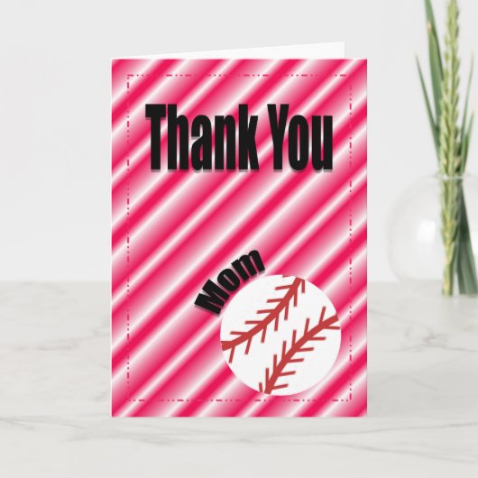 ありがとう野球チームのマムカード サンキューカード (正面)