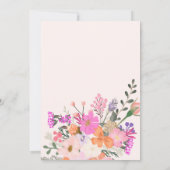 ありがとう野生の花パステルのシャワー サンキューカード (裏面)