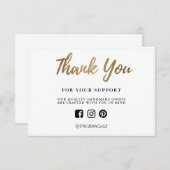 ありがとう金ゴールドグリッターカスタムメディア挿入 (正面/裏面)