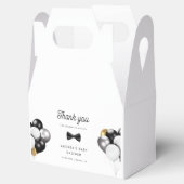 ありがとう金ゴールドシルバー風船レトロ赤ちゃんシャワー フェイバーボックス (オープン)