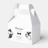 ありがとう金ゴールドシルバー風船レトロ赤ちゃんシャワー フェイバーボックス (正面サイド)