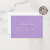 ありがとう金ゴールドスシンプルクリッエレガントプ ノートカード (正面/裏面インサイチュ)