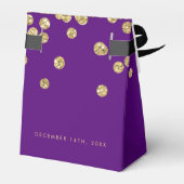 ありがとう金ゴールドパープル"30歳"誕生日パーティー フェイバーボックス (裏面サイド)