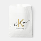 ありがとう金ゴールドモノグラムスクリプト フェイバーバッグ (正面)